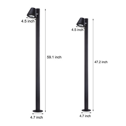 Nut 1/2-LED Outdoor Lawn Bollard Light