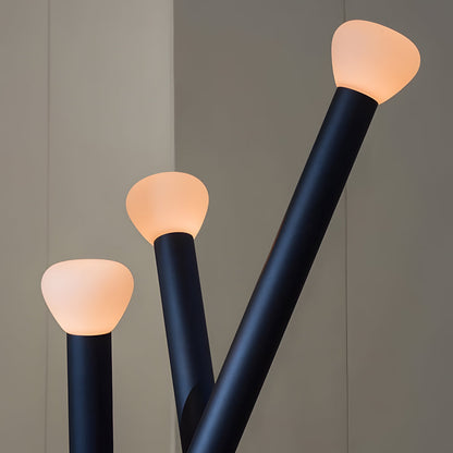 3-light Minimalist Modern Stick Floor Lamp