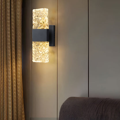 Creative Crystal Up and Down Lights LED Electroplated Modern Wall Sconces