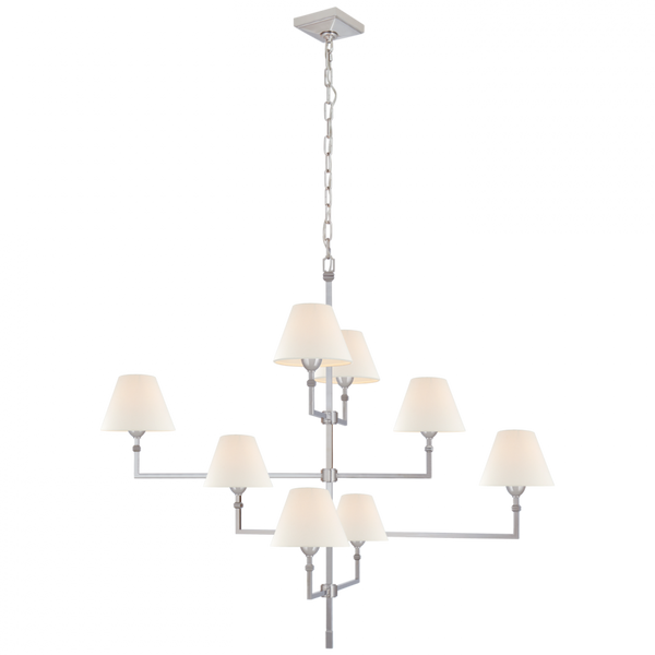 Chandelier, 8-Light, Polished Nickel, 47.75"W (AH 5310PN-L CTYH5)