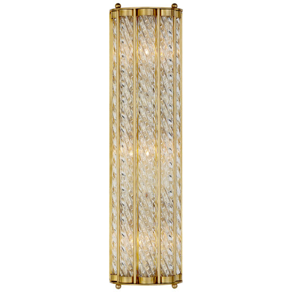 Linear Wall Sconce, 3-Light, Hand-Rubbed Antique Brass, 21"H (ARN 2027HAB CHYE9)