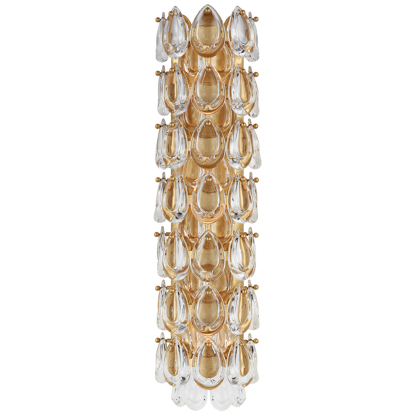 Wall Sconce, 3-Light, Gild, Crystal, 21.75"H (ARN 2171G-CG CM01R)