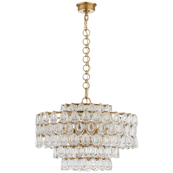 Chandelier, 12-Light, Gild, 25"W (ARN 5173G-CG 2R62G)