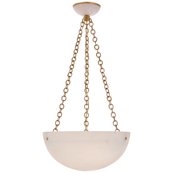 Chandelier, 3-Light, Hand-Rubbed Antique Brass, 16"W (ARN 5202HAB/ALB 2MWJW)