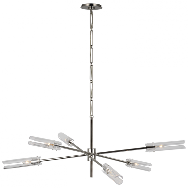 XL Radial Chandelier - Polished Nickel