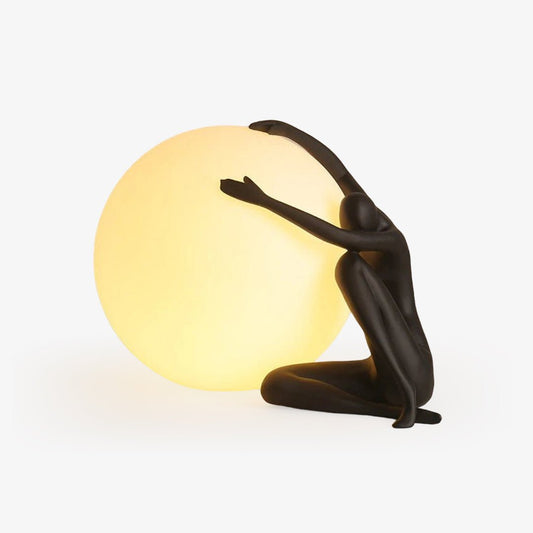 Humanoid Ball Holding Reading light Table Lamp