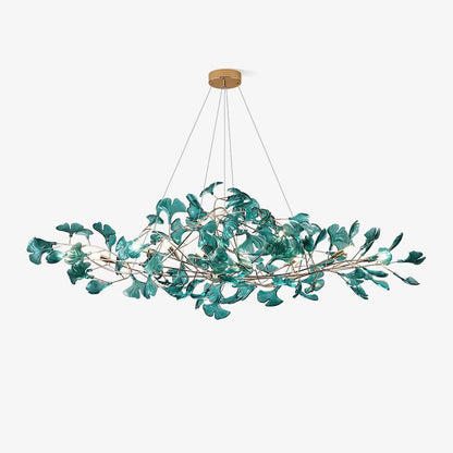 Acrylic Ginkgo Leaf Candelabrum Chandelier