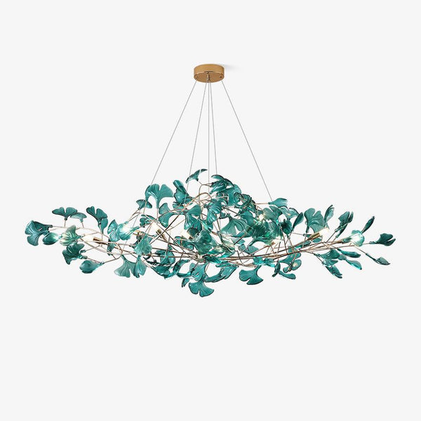 Acrylic Ginkgo Leaf Candelabrum Chandelier