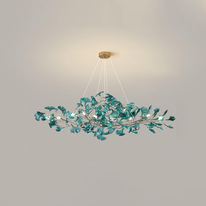 Acrylic Ginkgo Leaf Candelabrum Chandelier