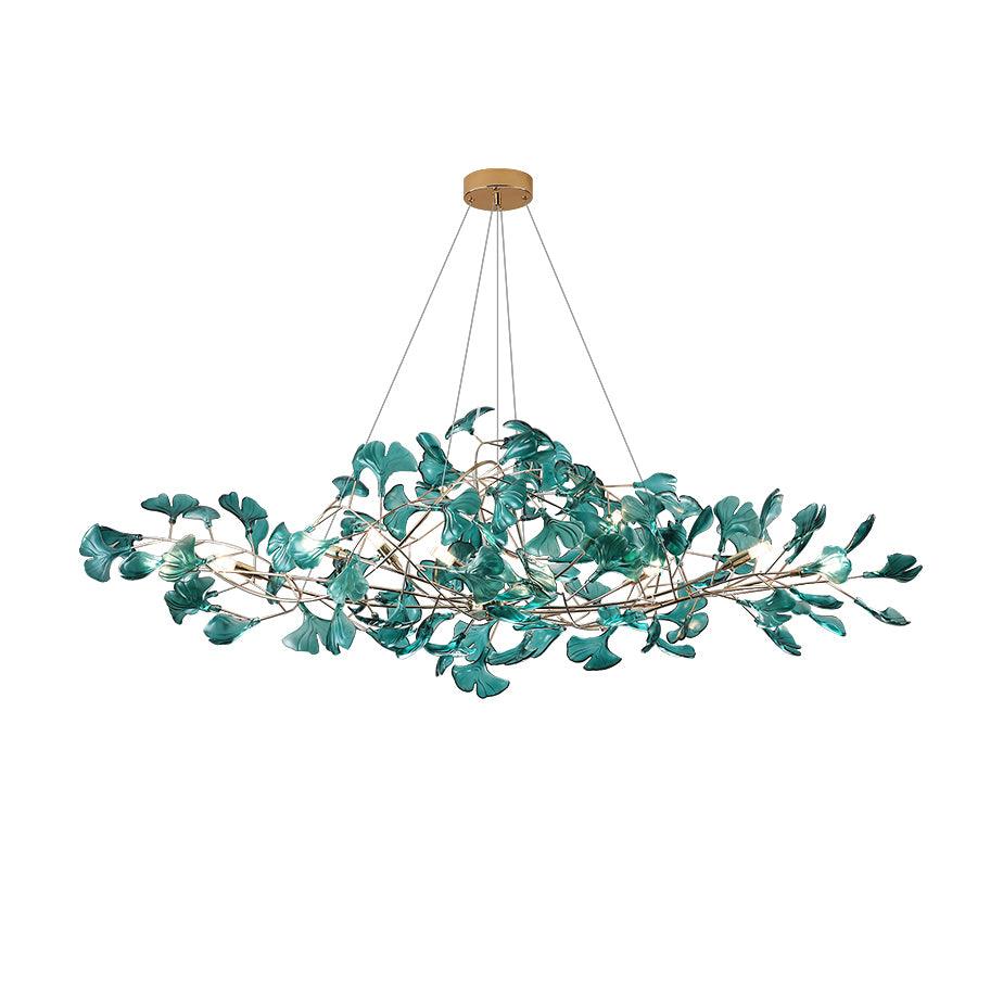 Acrylic Ginkgo Leaf Candelabrum Chandelier