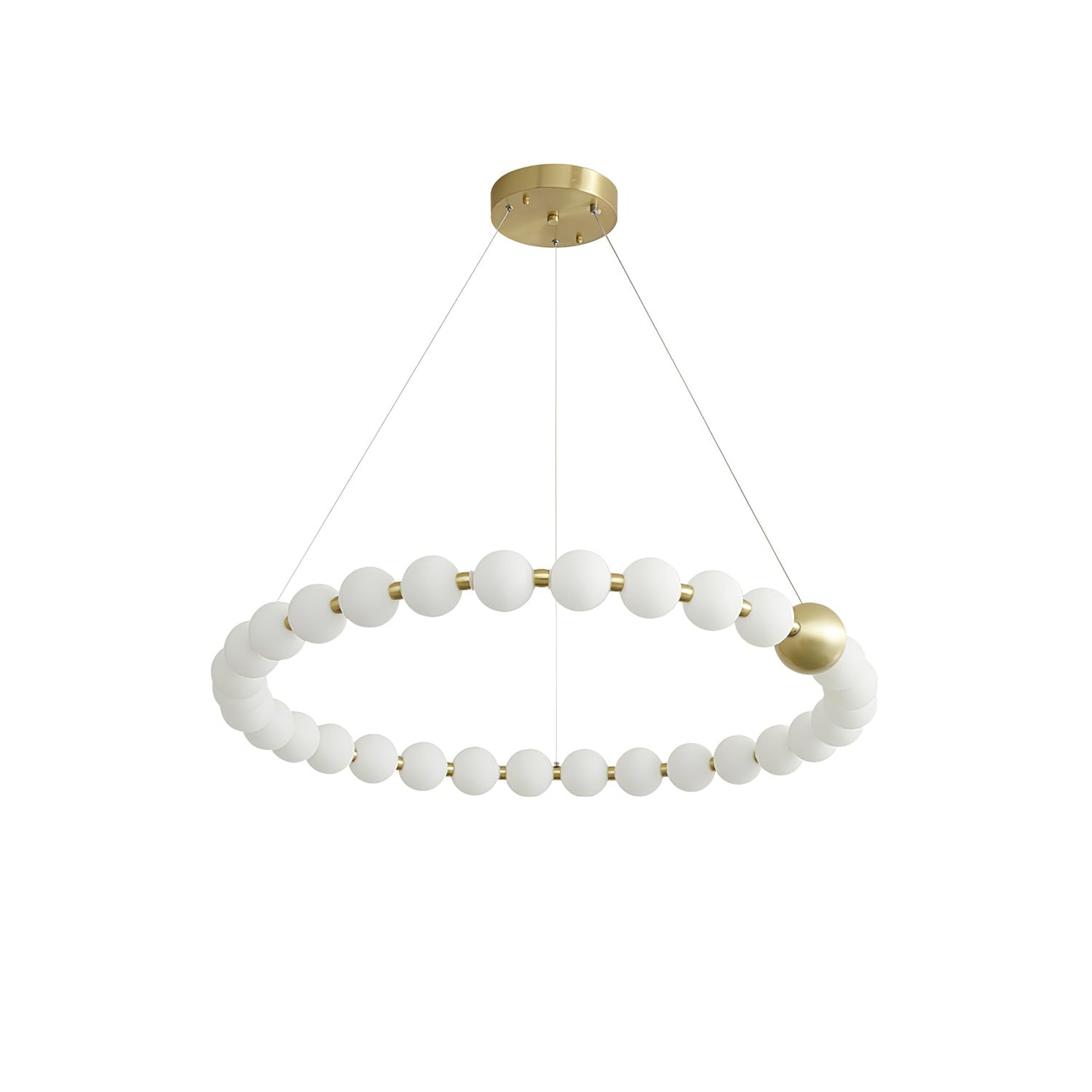 Acrylic Pearls Crown Chandelier