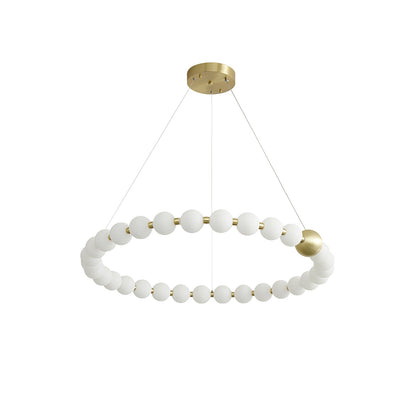 Acrylic Pearls Crown Chandelier