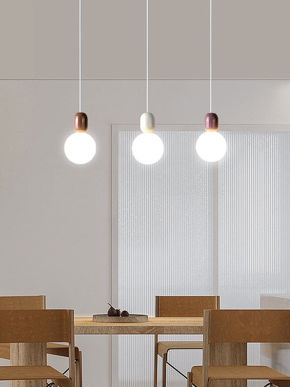 Acrylic Two Ball Hanging light Pendant Light