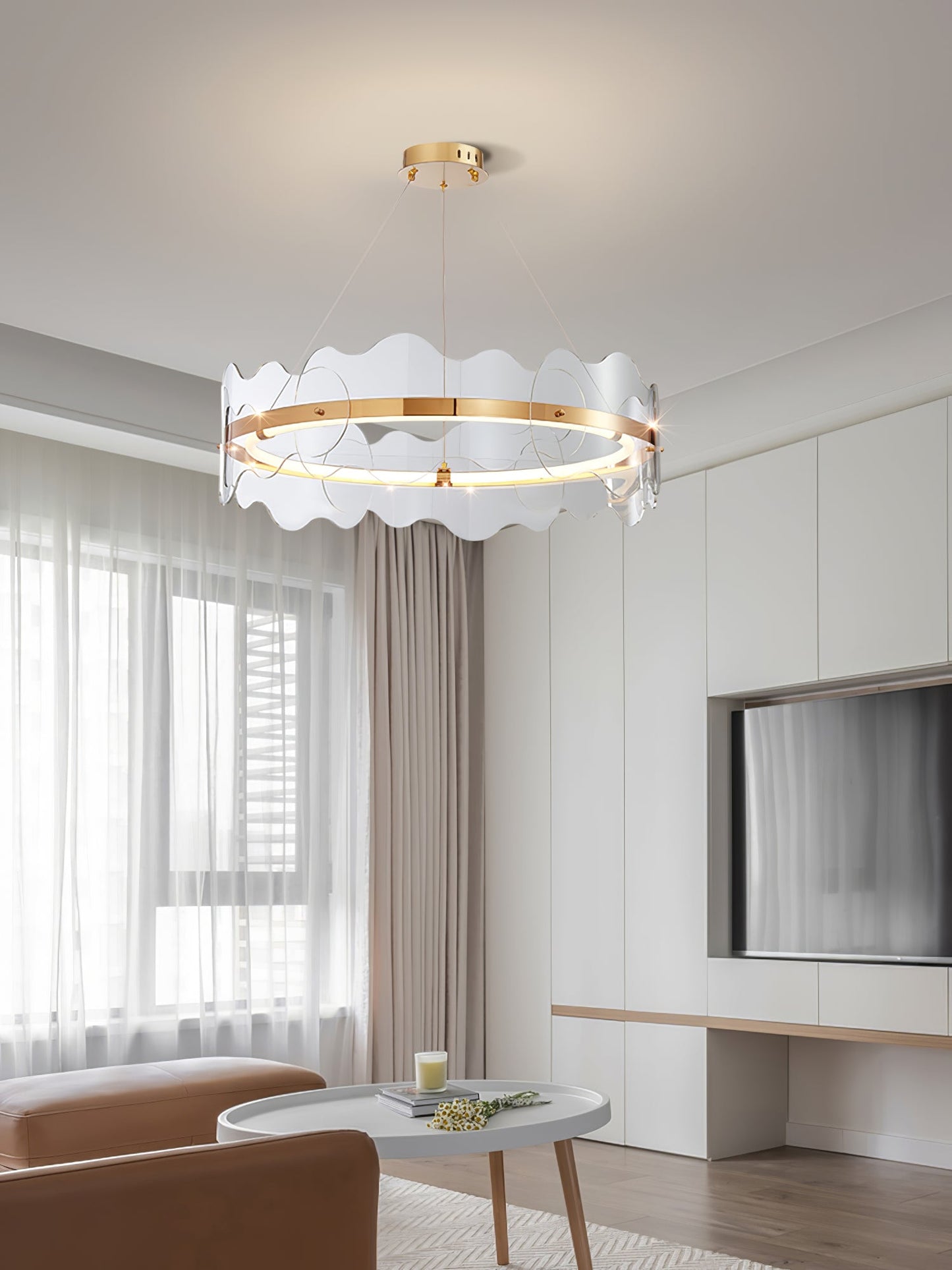 Acrylic Wave Ceiling fixture Chandelier