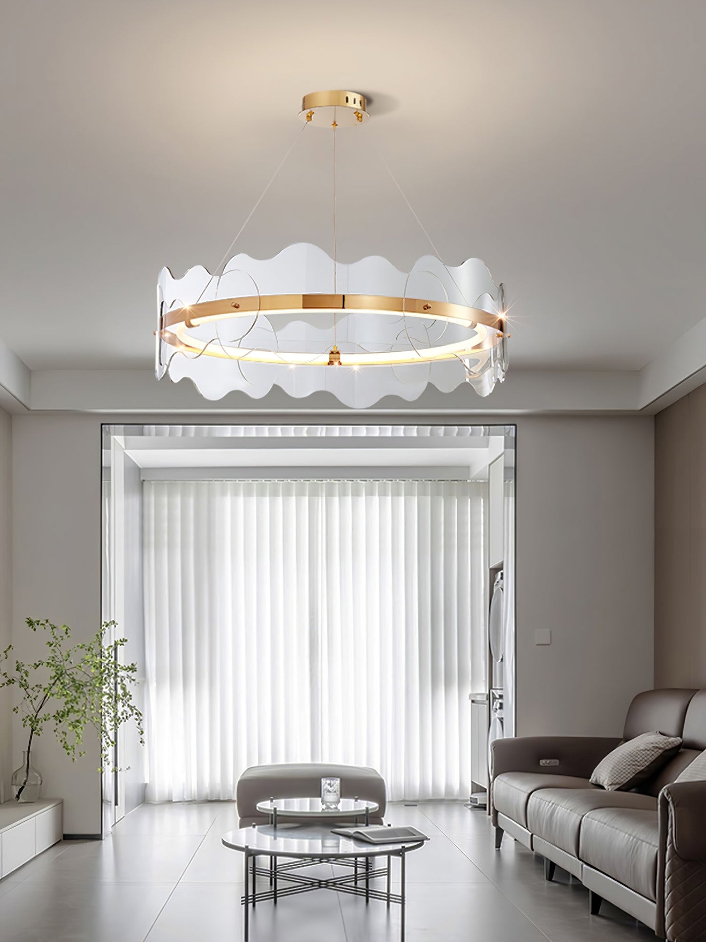 Acrylic Wave Ceiling fixture Chandelier