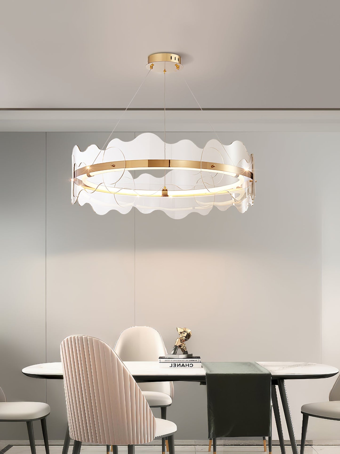 Acrylic Wave Ceiling fixture Chandelier