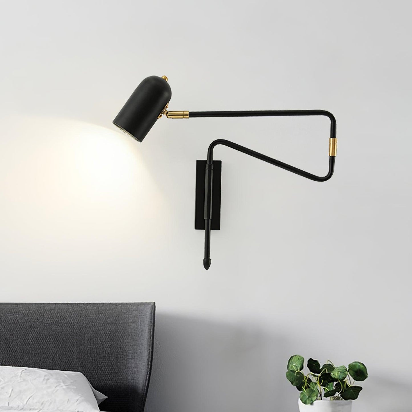 Adjustable Arm Plug In Wall-mounted light Wall Lamp