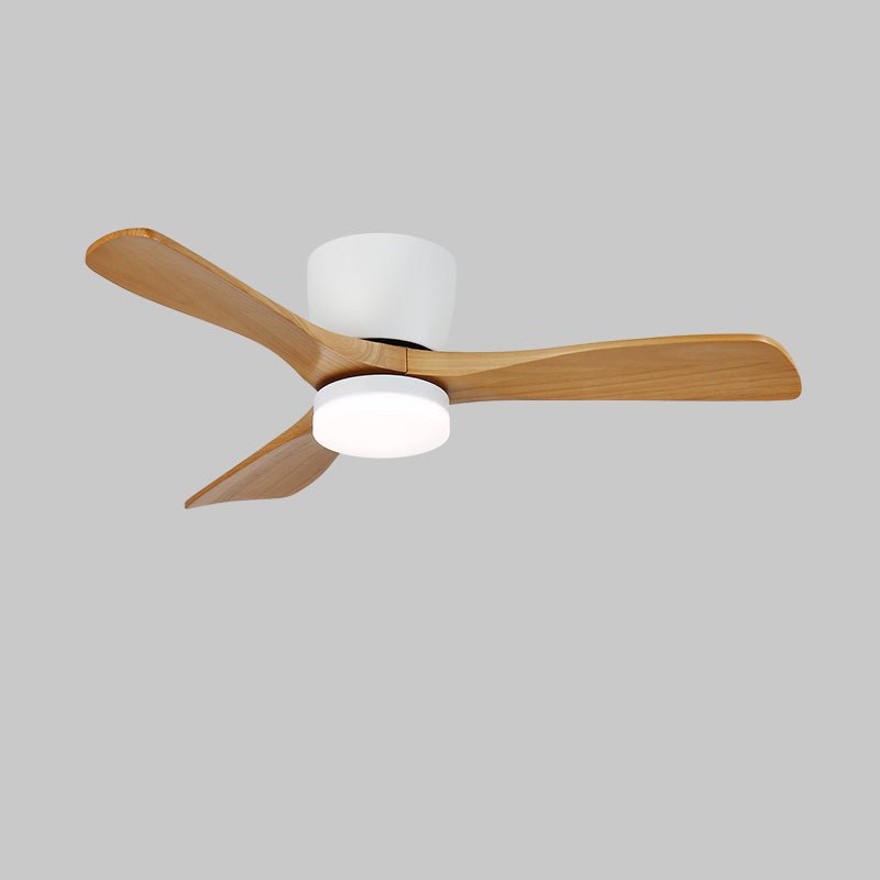 Aerodynamics Wooden 48"/52" Flush mount light Ceiling Fan Light