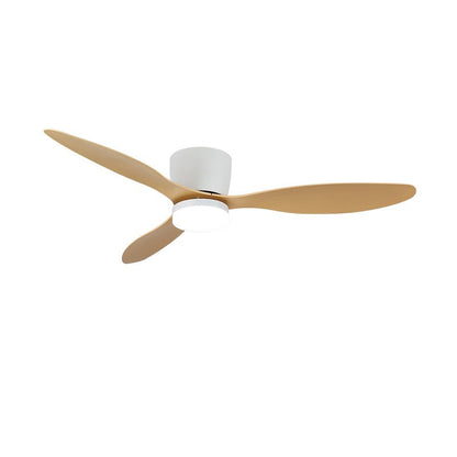 Aerodynamics Wooden 48"/52" Flush mount light Ceiling Fan Light