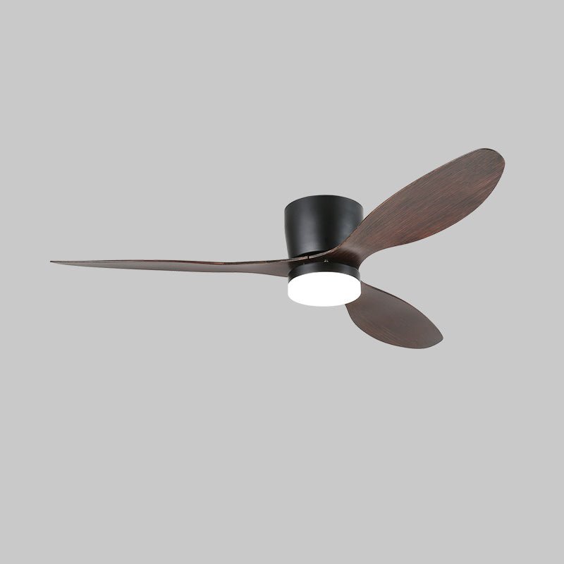 Aerodynamics Wooden 48"/52" Flush mount light Ceiling Fan Light