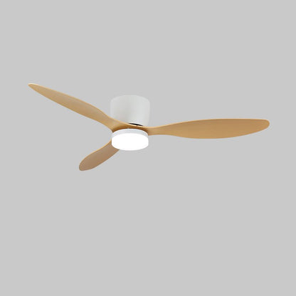 Aerodynamics Wooden 48"/52" Flush mount light Ceiling Fan Light