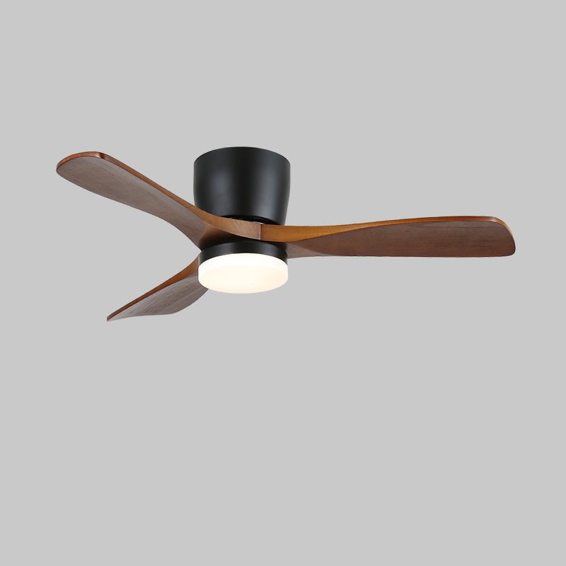 Aerodynamics Wooden 48"/52" Flush mount light Ceiling Fan Light