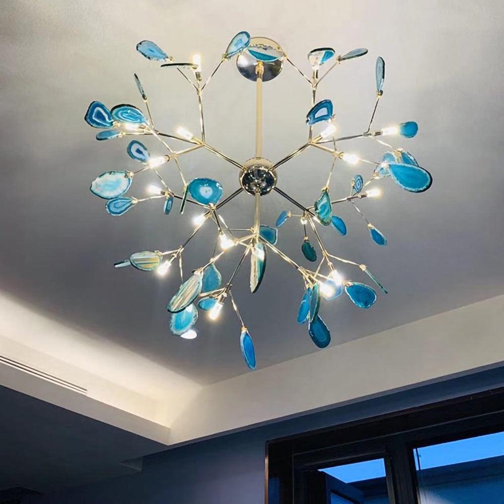 Agate Flake Crown Chandelier