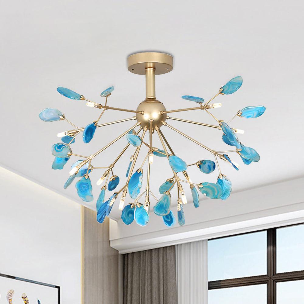 Agate Flake Crown Chandelier