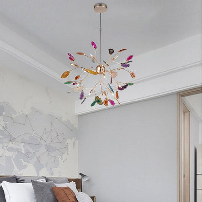 Agate Flake Crown Chandelier