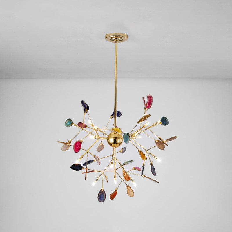 Agate Flake Crown Chandelier