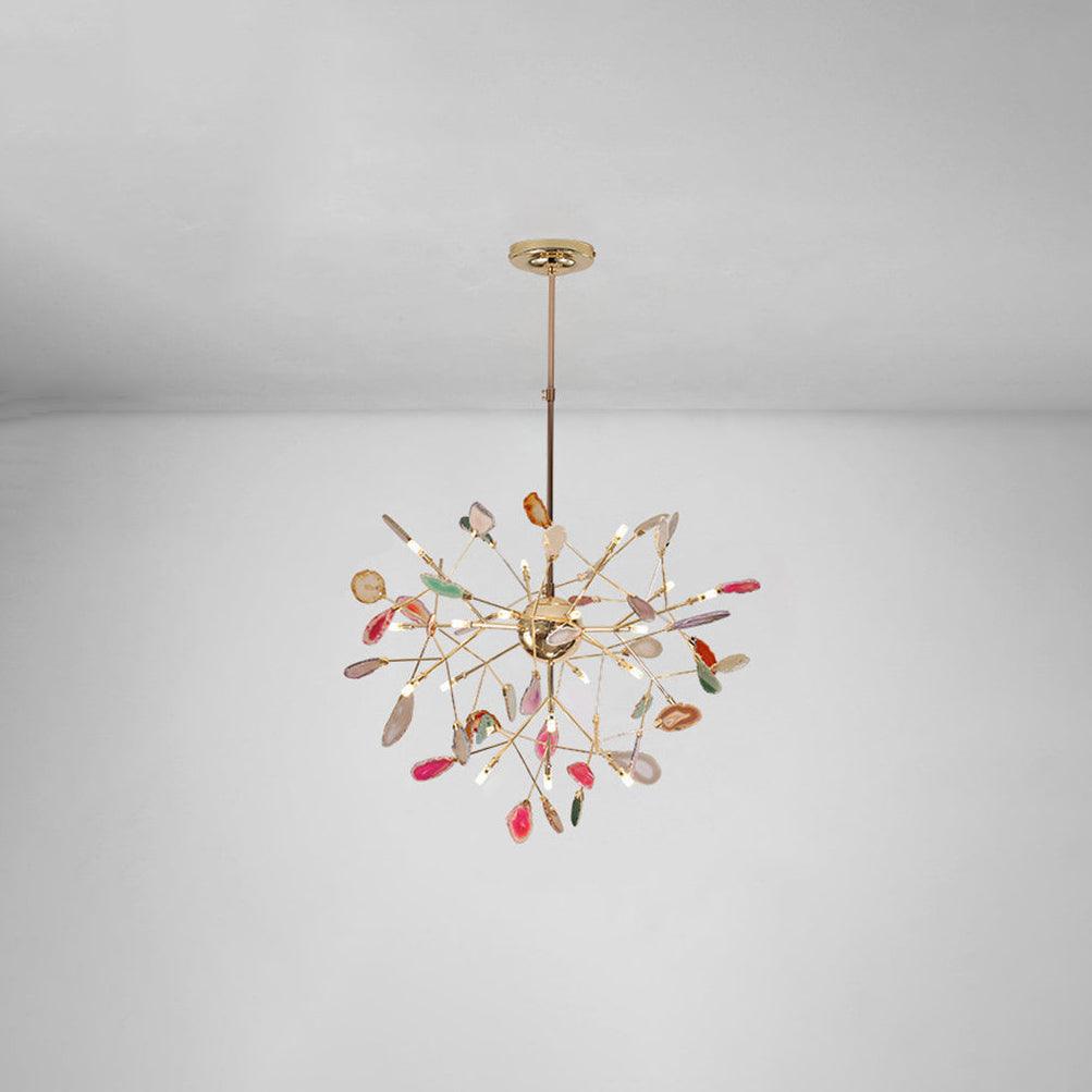 Agate Flake Crown Chandelier