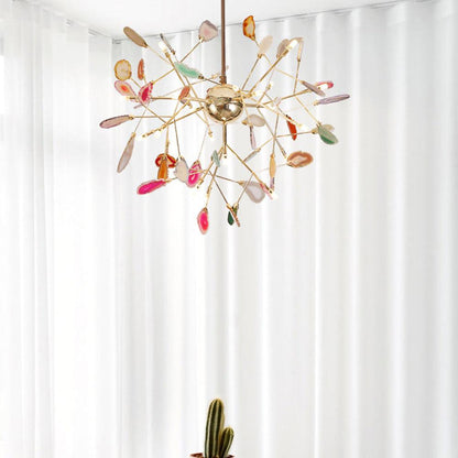 Agate Flake Crown Chandelier