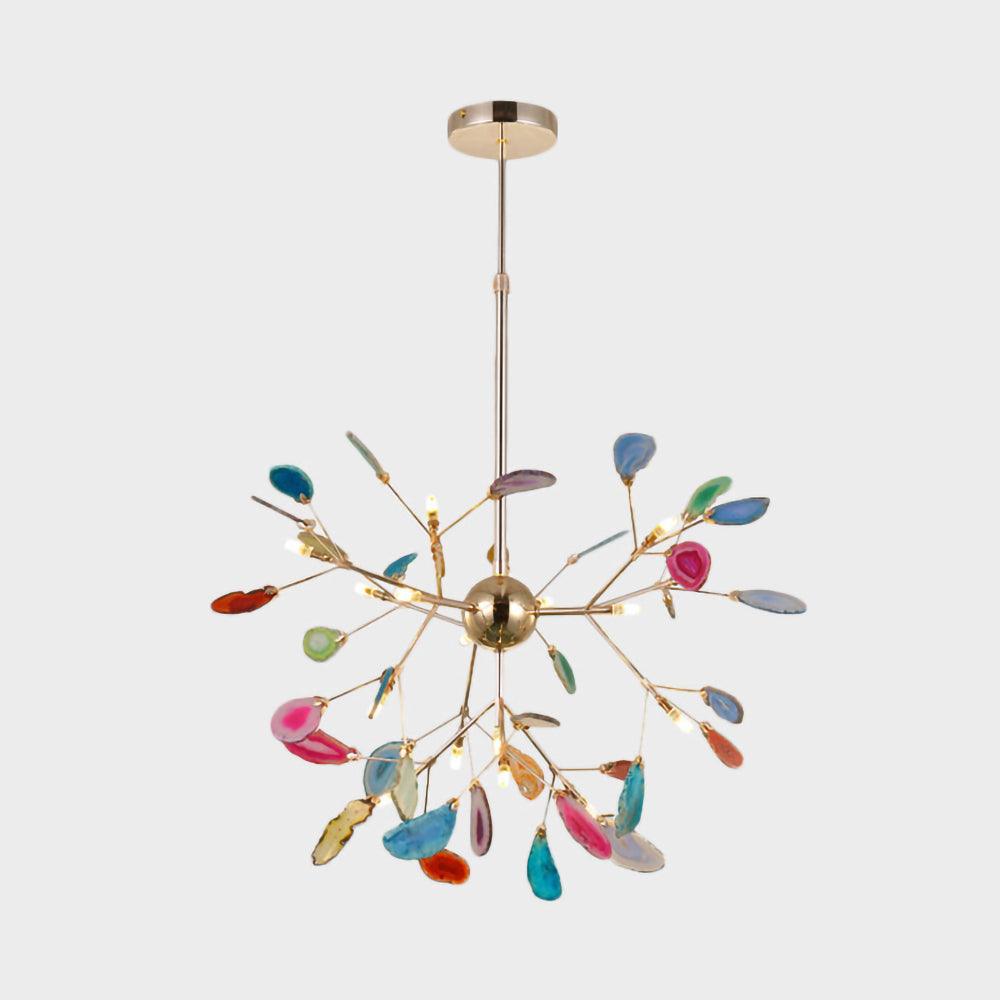 Agate Flake Crown Chandelier