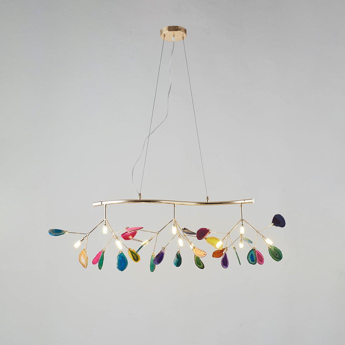 Agate Flake Crown Chandelier