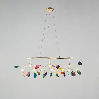 Agate Flake Crown Chandelier