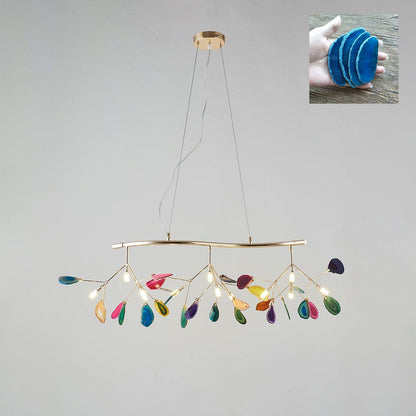 Agate Flake Crown Chandelier