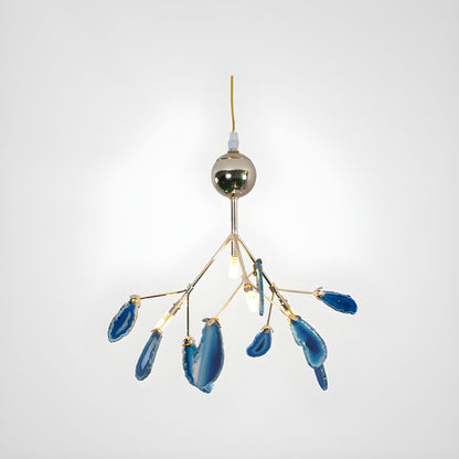 Agate Flake Crown Chandelier