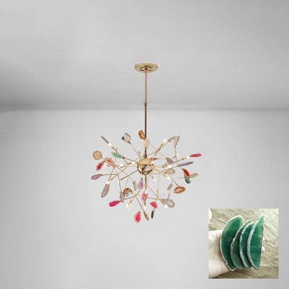 Agate Flake Crown Chandelier