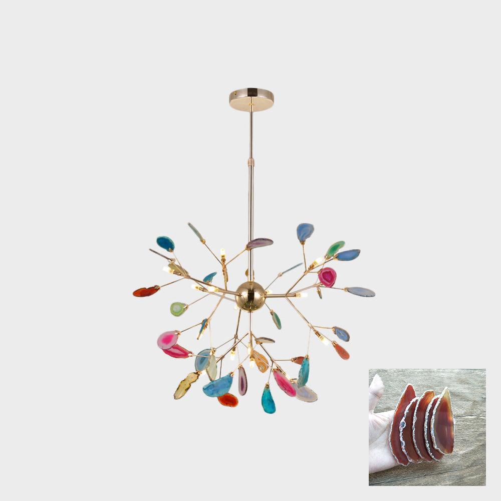 Agate Flake Crown Chandelier