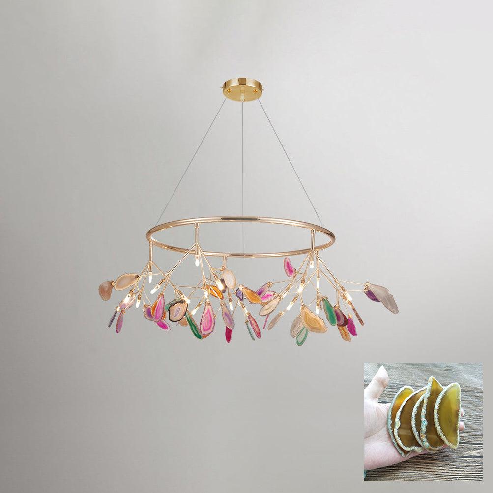 Agate Flake Crown Chandelier