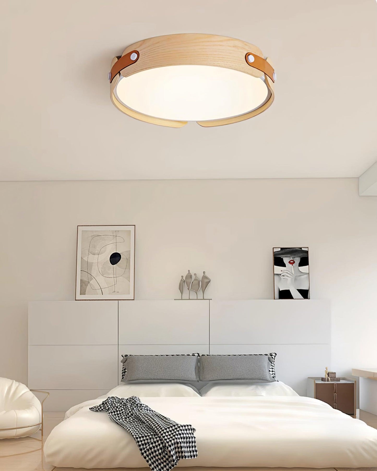 Aiwen Wood Ceiling-mounted light Ceiling Light