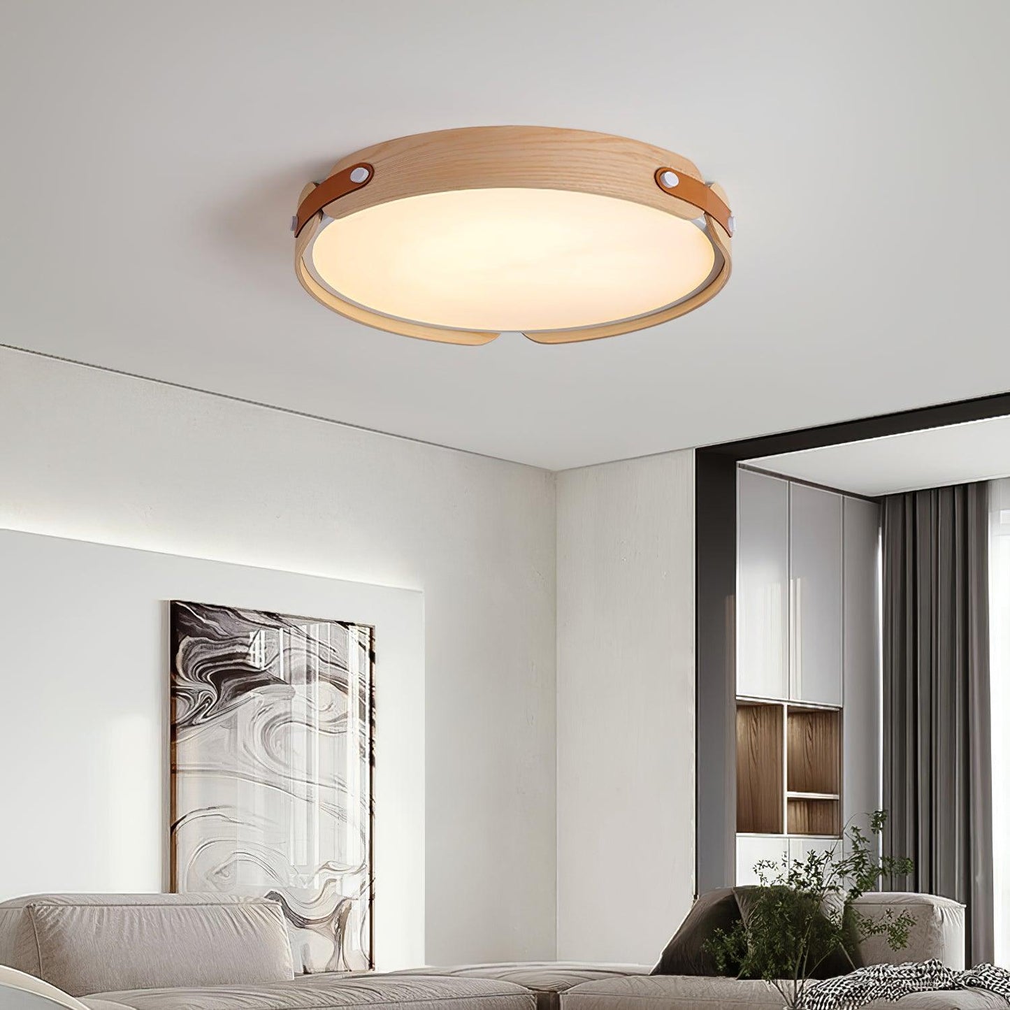 Aiwen Wood Ceiling-mounted light Ceiling Light