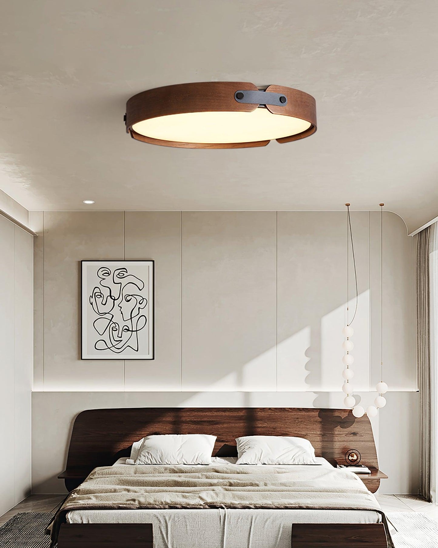 Aiwen Wood Ceiling-mounted light Ceiling Light