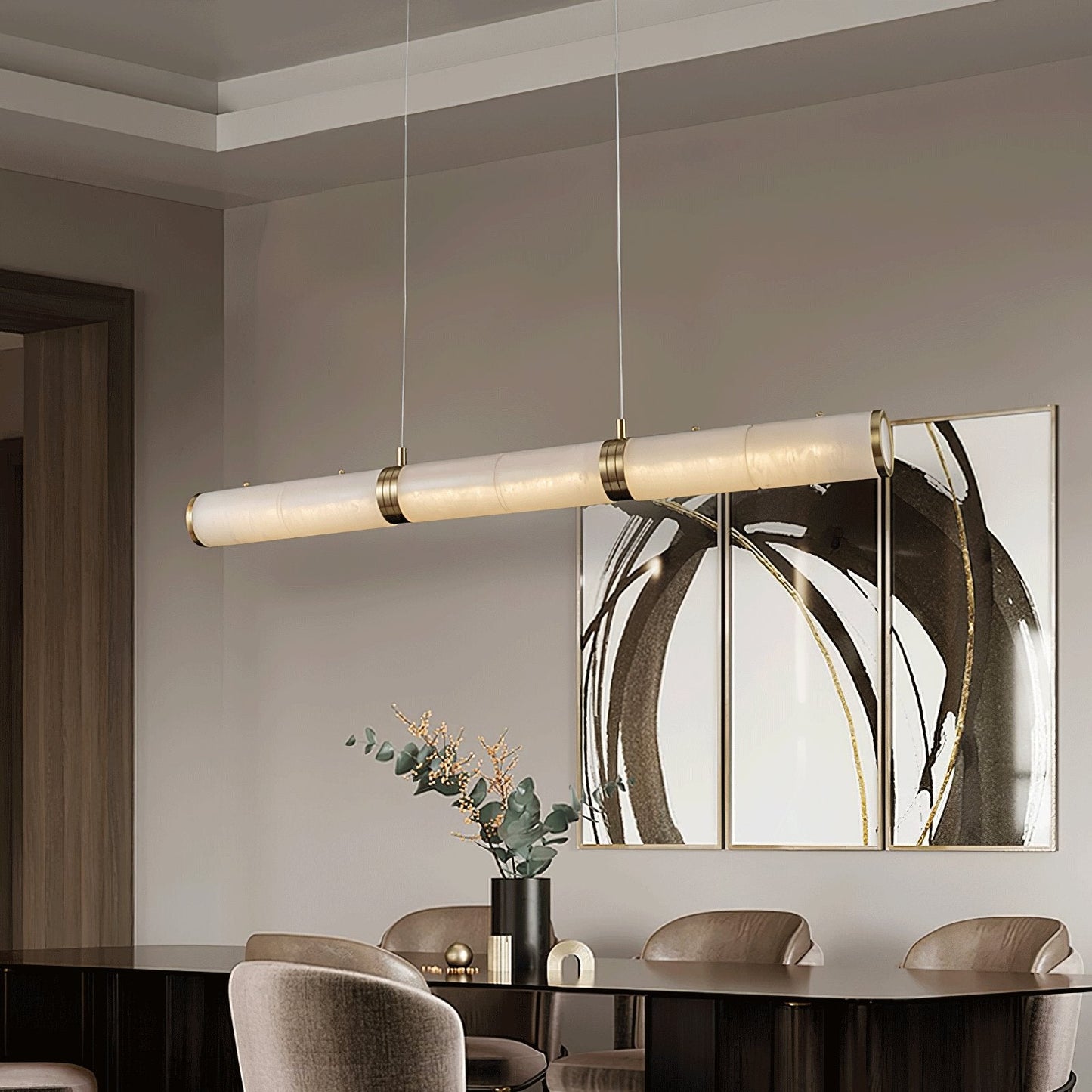 Alabaster Beam Hanging light Pendant Light