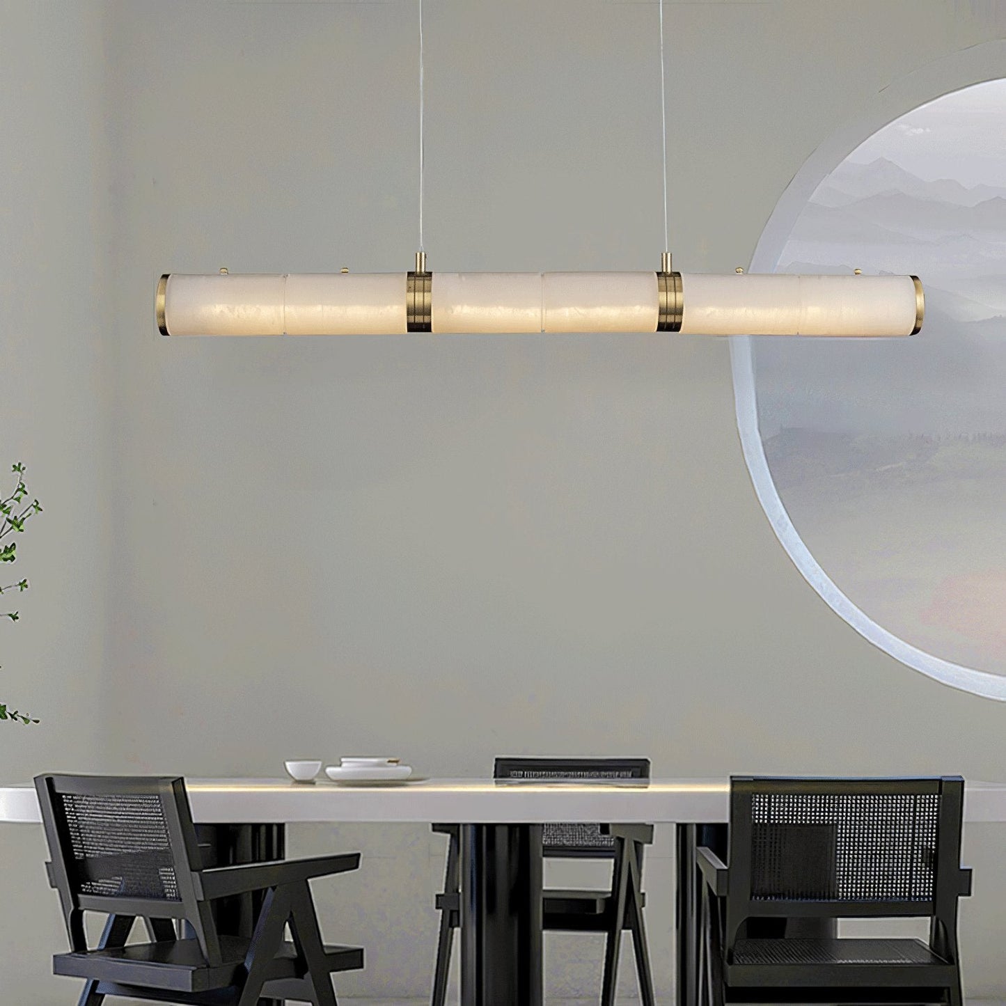 Alabaster Beam Hanging light Pendant Light