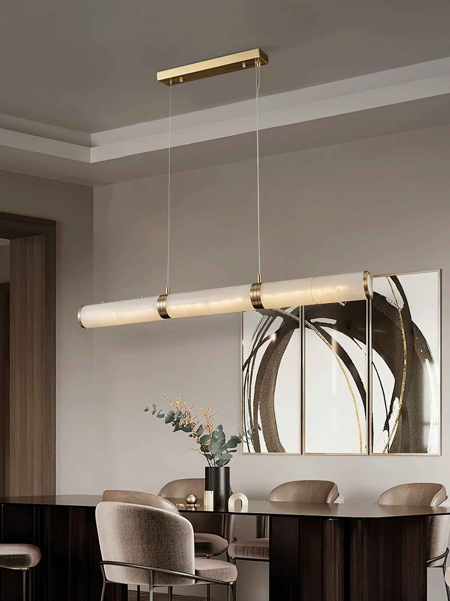 Alabaster Beam Hanging light Pendant Light