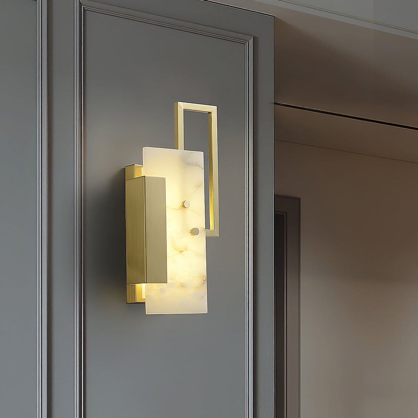 Althea Alabaster Wall sconce Wall Sconce