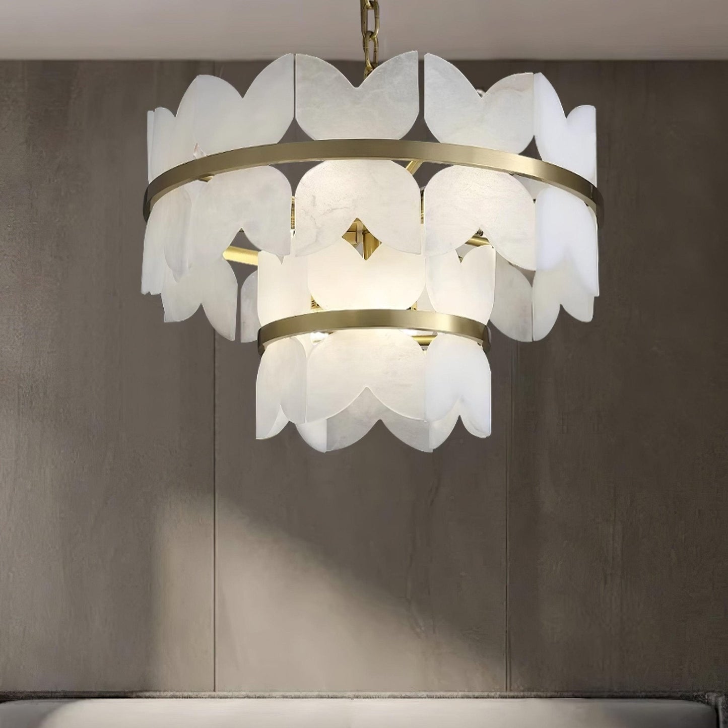 Alabaster Cloudscape Ceiling fixture Chandelier