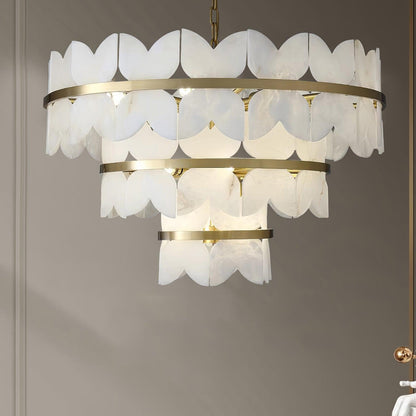 Alabaster Cloudscape Ceiling fixture Chandelier