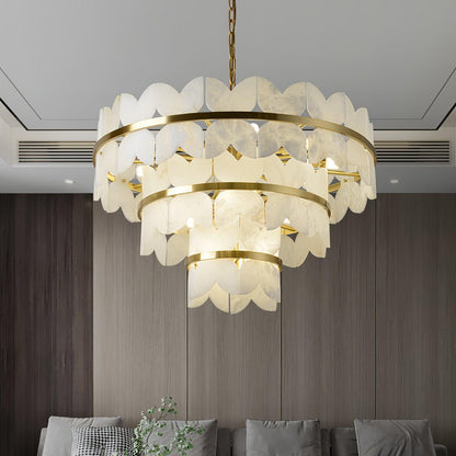 Alabaster Cloudscape Ceiling fixture Chandelier